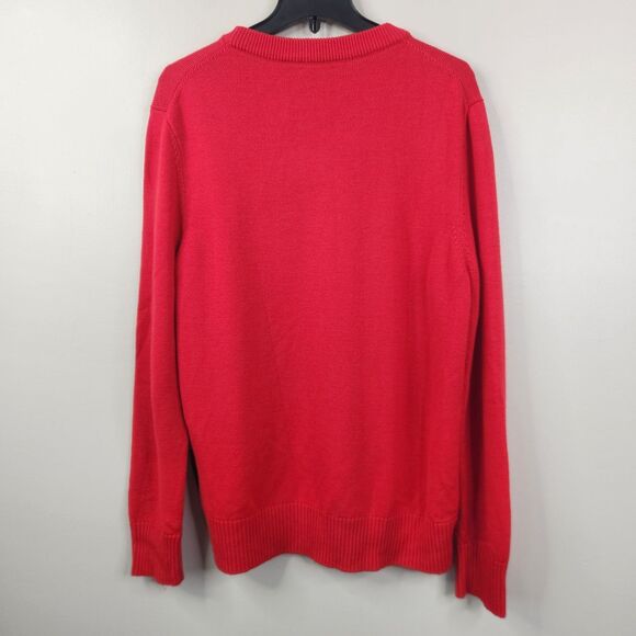 J. Lindeberg Mens Long Sleeve Wool Knit JL Bull Horn Sweater Large - Picture 7 of 8